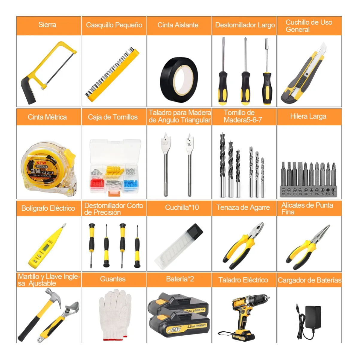 Kit de herramientas inalámbricos 18 piezas