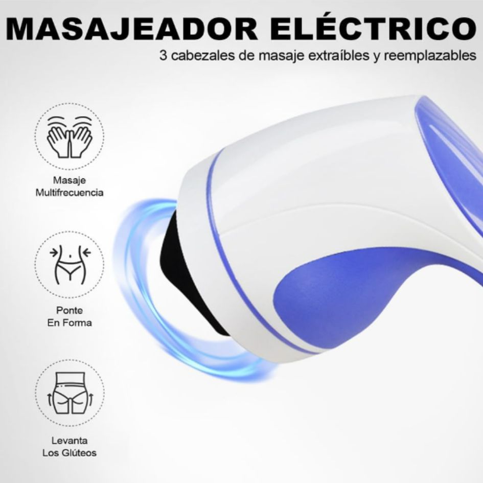 Masajeador Corporal Muscular 5 Cabezales